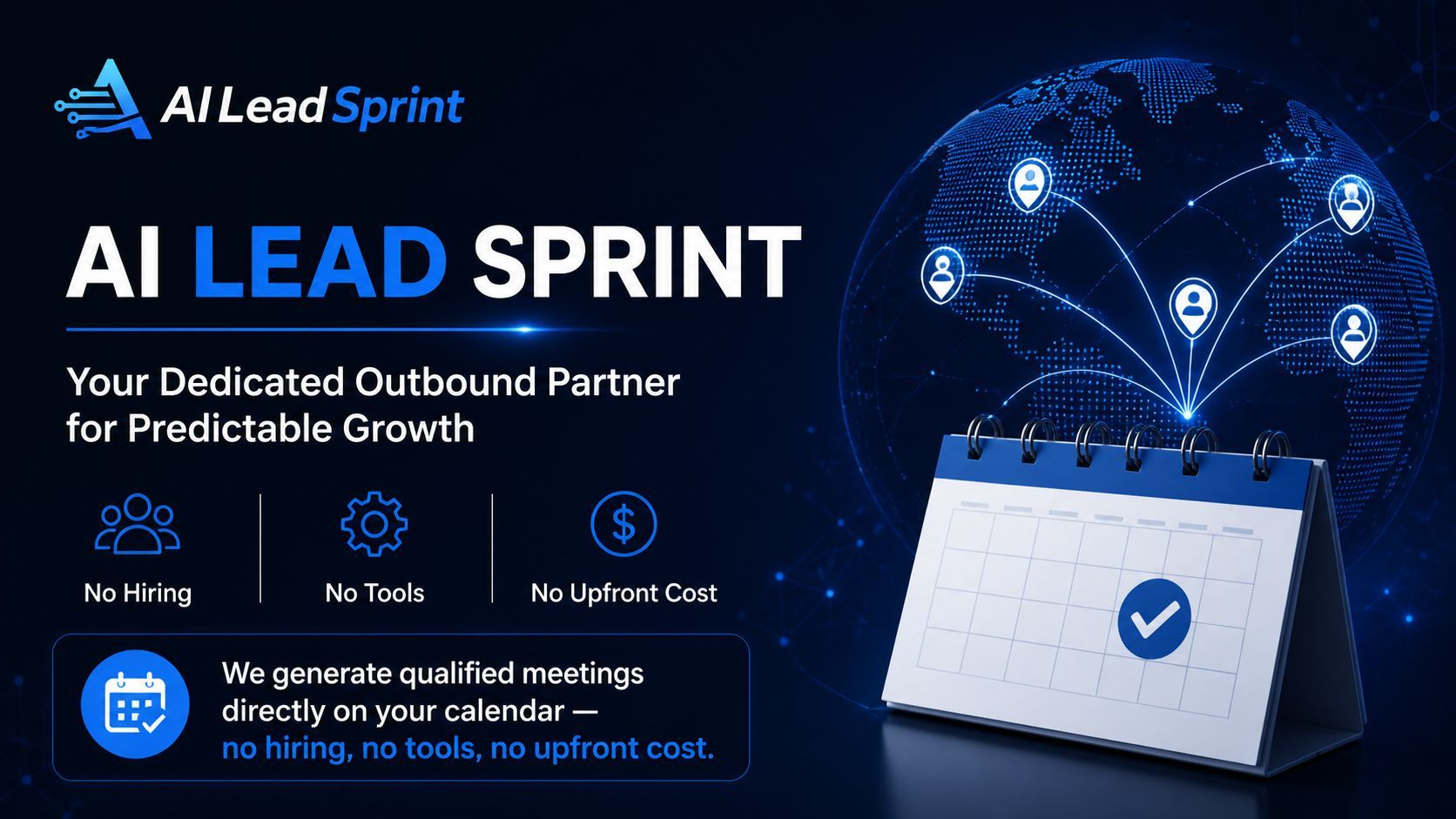 AI Lead Sprint global outbound meeting generation visual