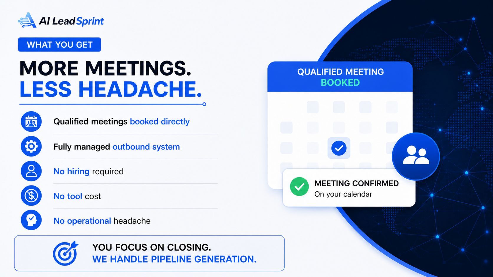 Qualified meeting booked on calendar